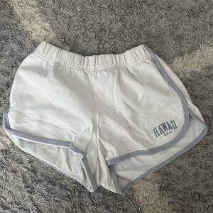 Brandy Melville White Shorts with Gray Trim
